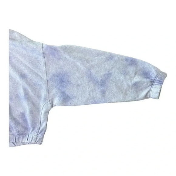 Z by Zella Cropped Girls Hoodie Purple Tie Dye Size Small - Picture 3 of 5